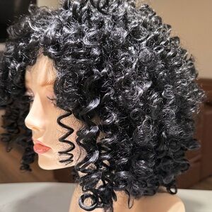 HAIR, 14-15” Water Wave Afro Curly, Black